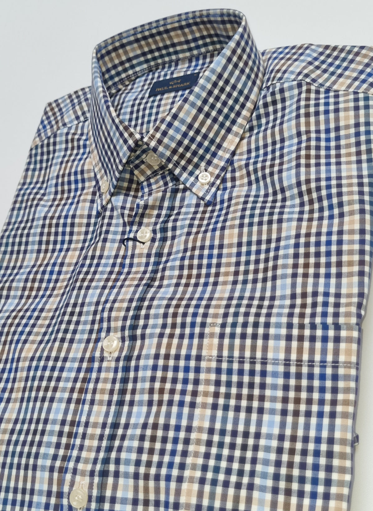 The Paul &amp;amp; Shark Soft Touch Poplin Shirt brings a new level of comfort to your casual wardrobe. Made from high-quality poplin fabric, this shirt offers an exceptionally smooth and soft feel