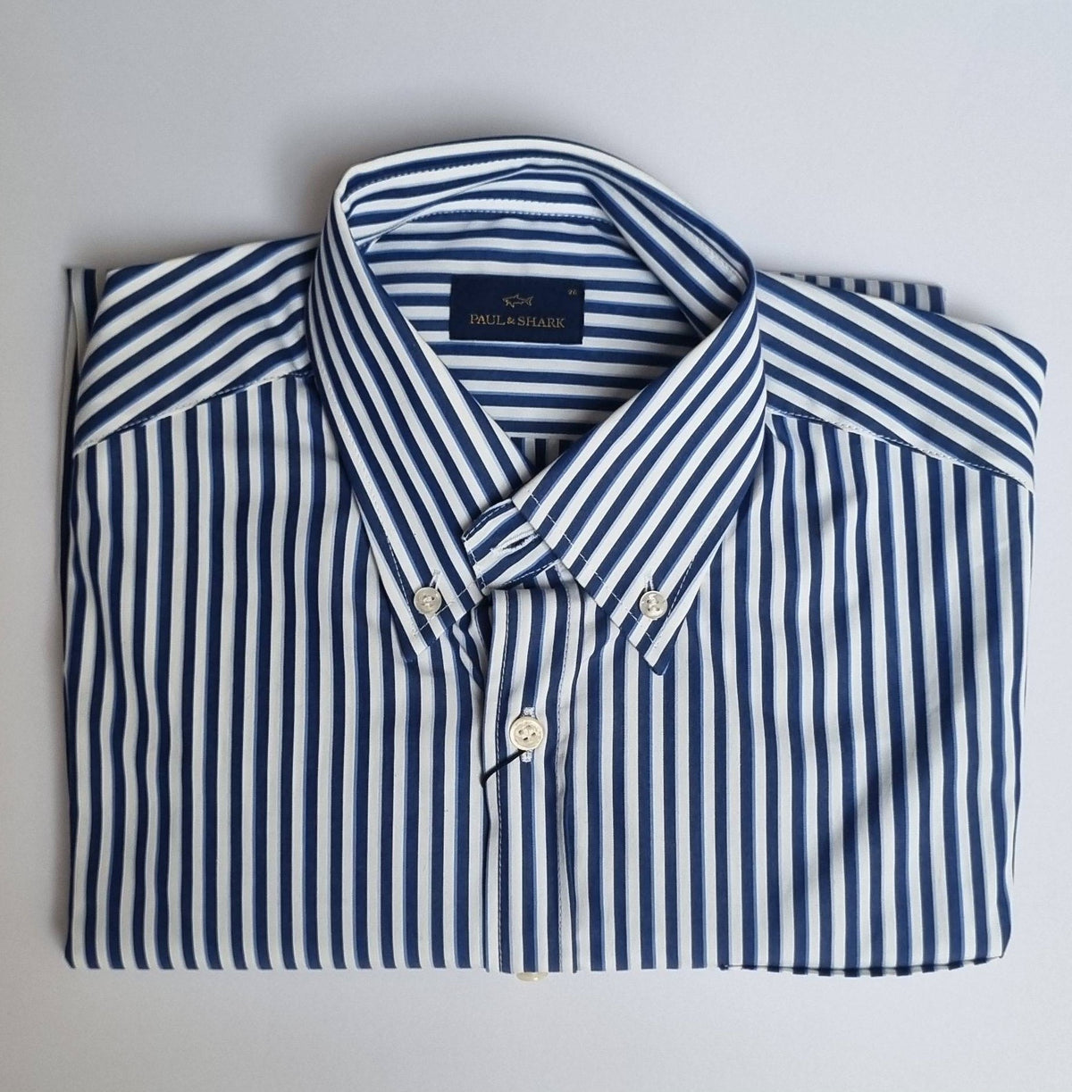 The Paul &amp; Shark Cotton Poplin Shirt showcases refined Italian tailoring in a breathable, lightweight design