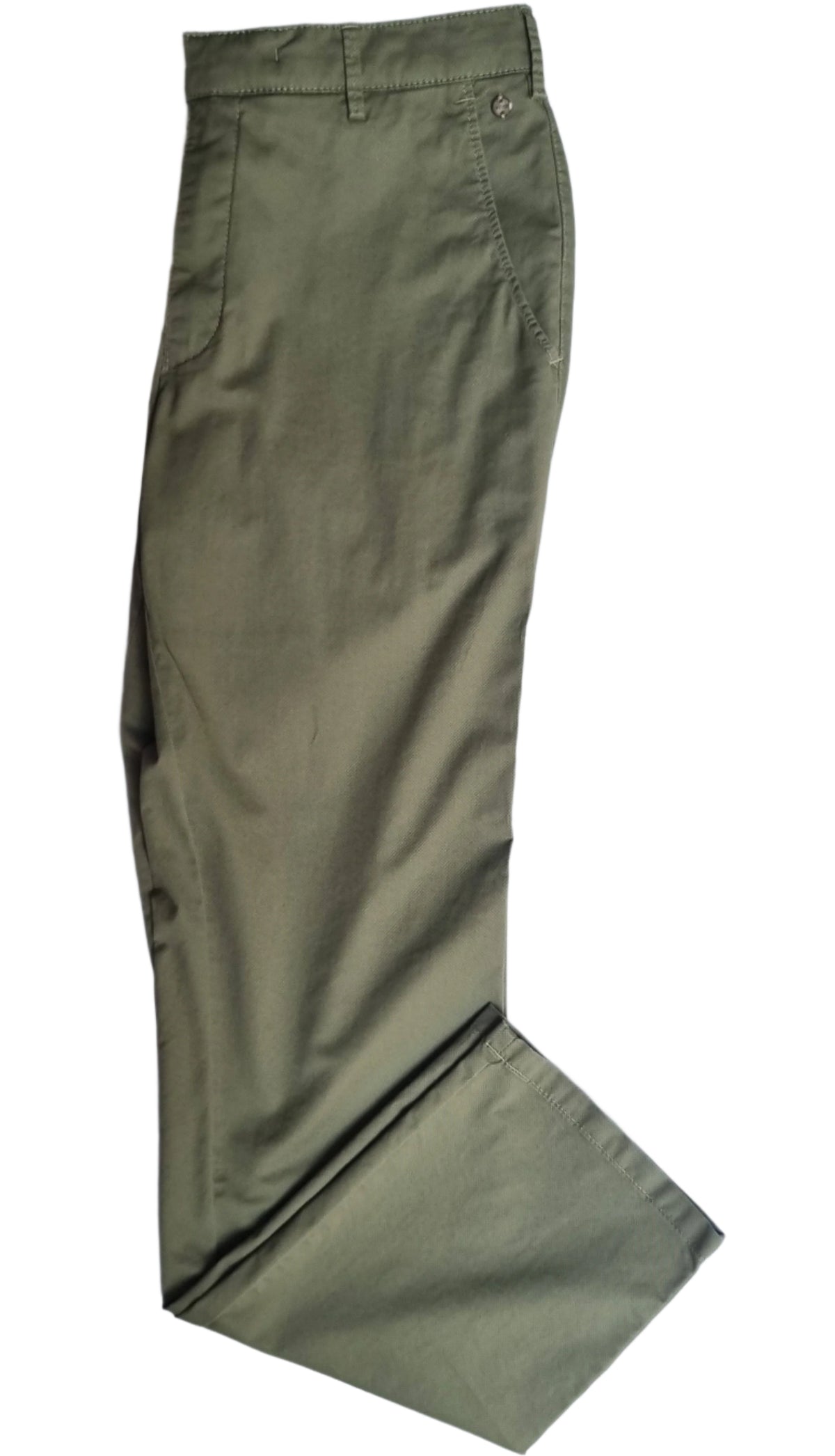 Green pants on a white background