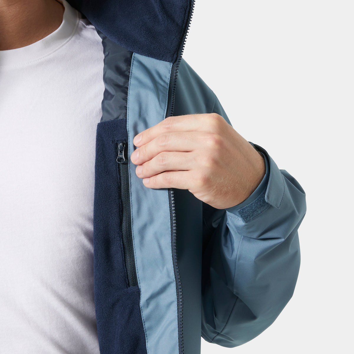 Crew hooded midlayer