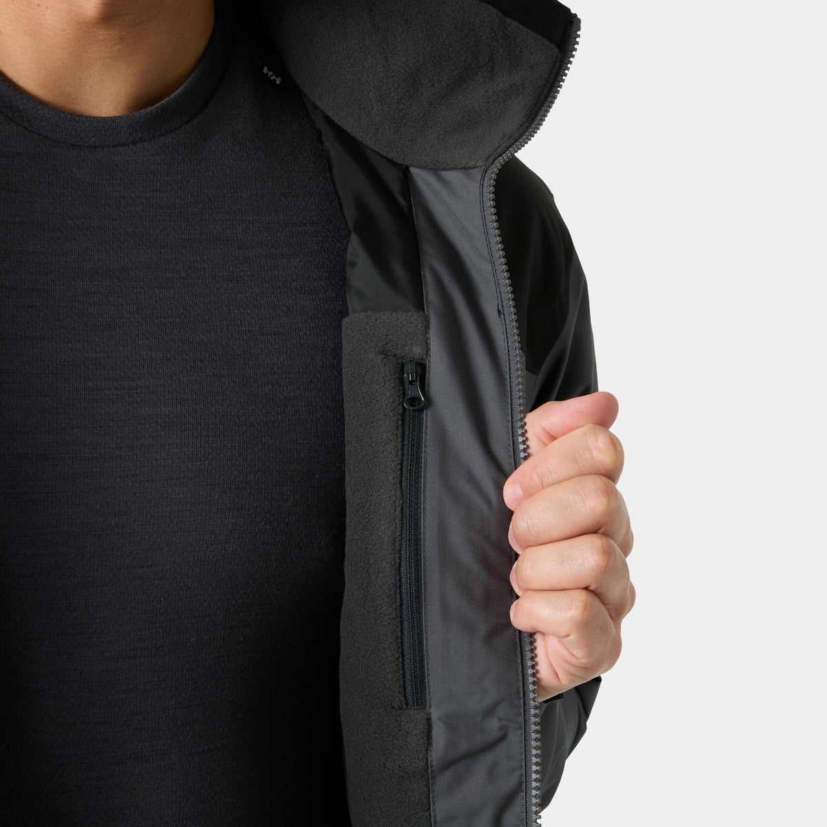 Crew hooded midlayer