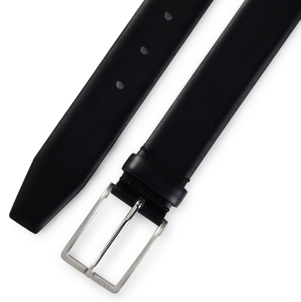 Men’s BOSS Erman Black Leather Belt