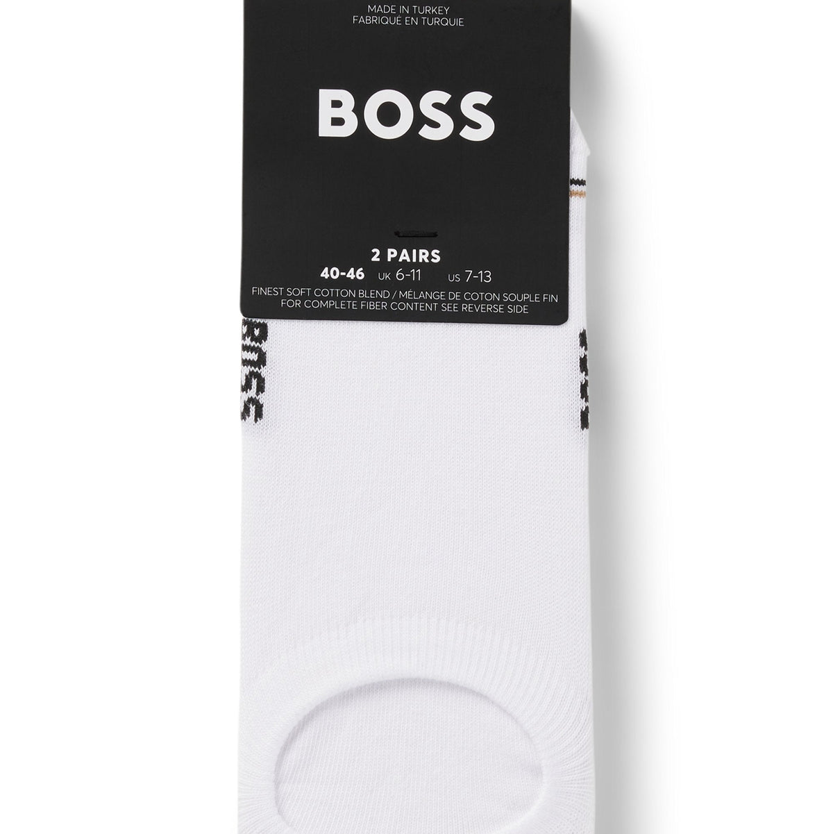 Men’s BOSS White Invisible Socks