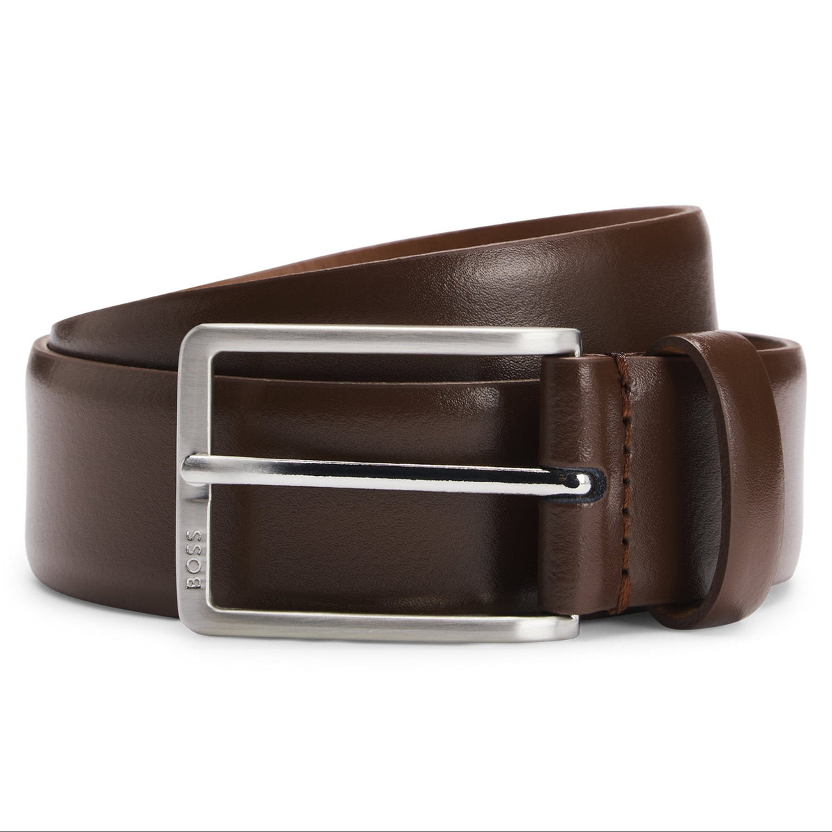 Men’s BOSS Erman Brown Leather Belt
