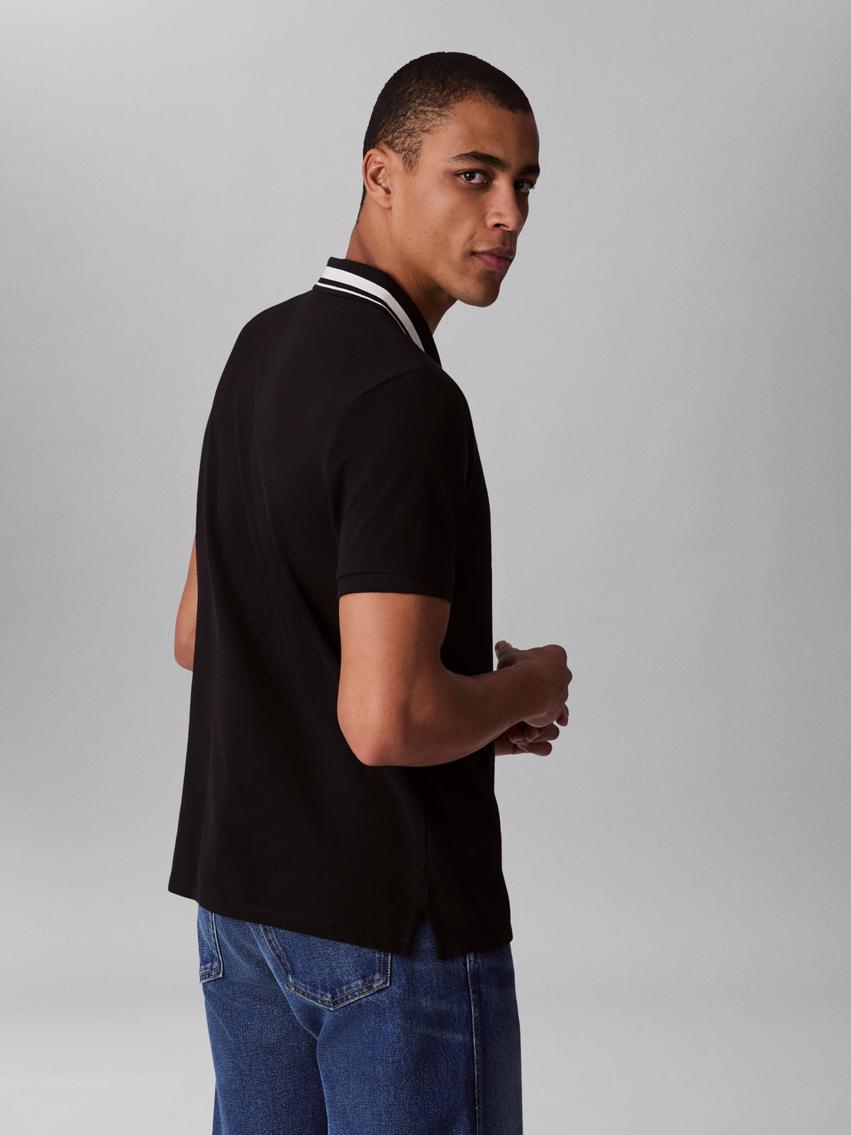 Terry monogram hood