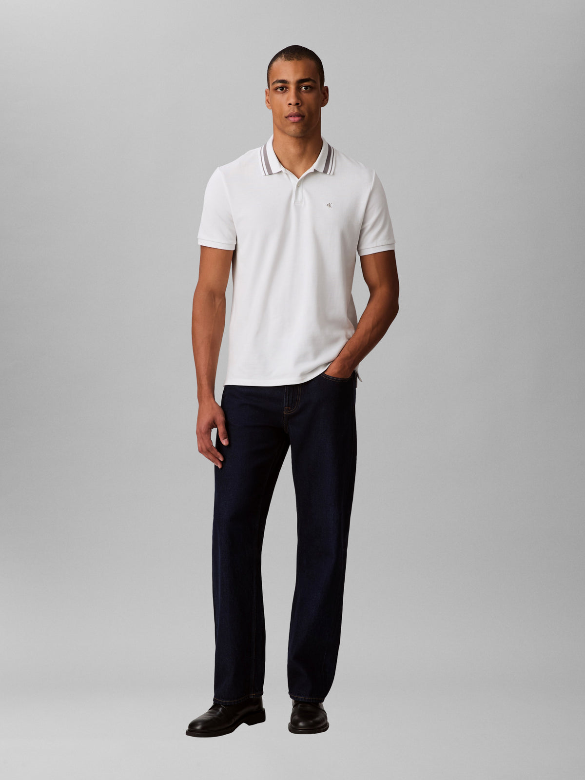 Monogram Pique Tip Polo