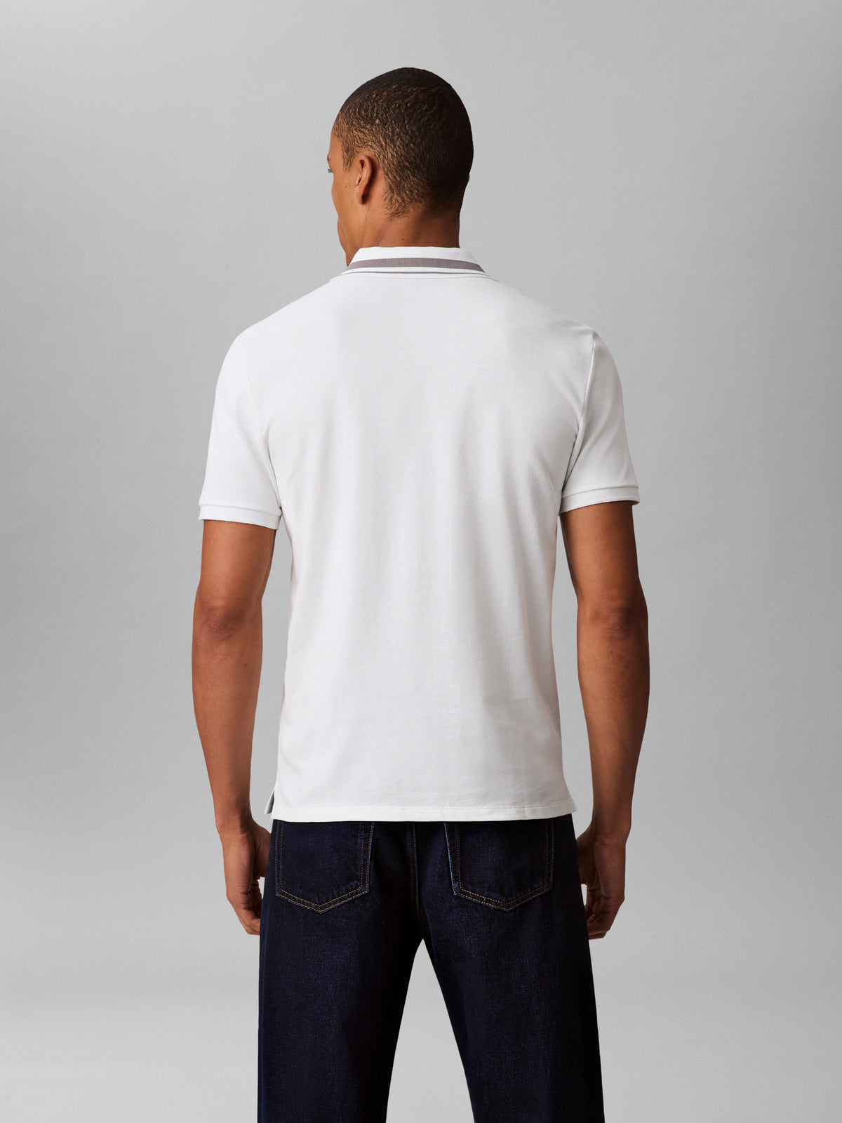Monogram Pique Tip Polo