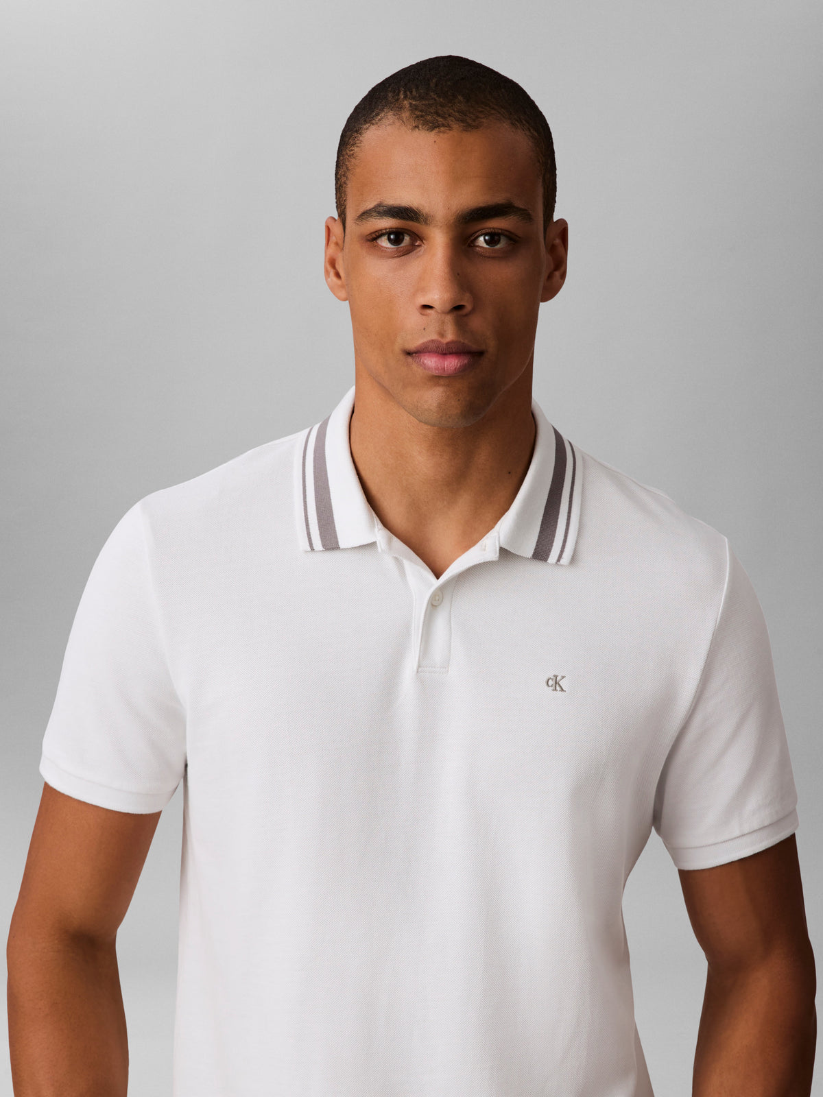 Monogram Pique Tip Polo