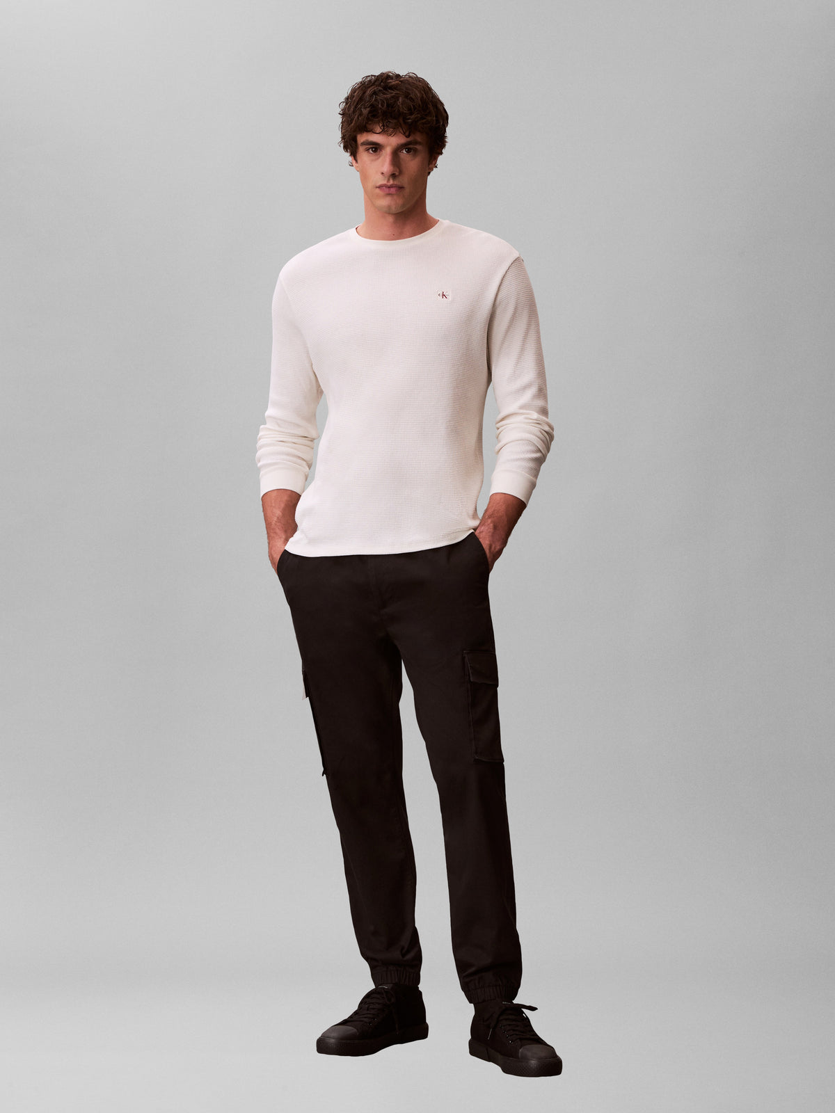 Skinny Cargo Pants Black