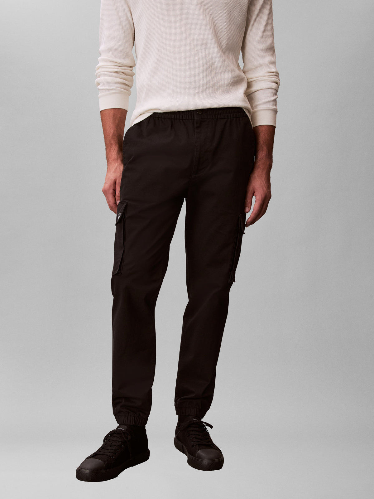 Skinny Cargo Pants Black