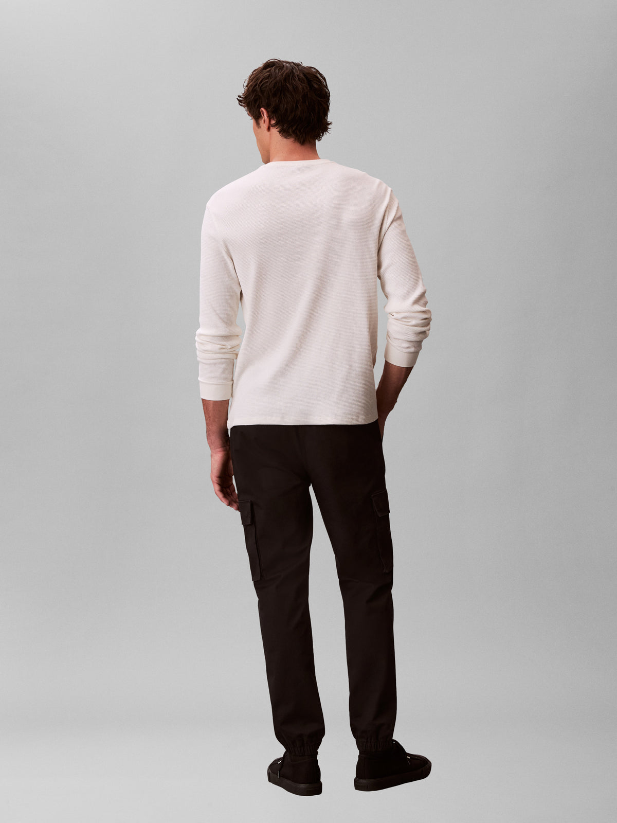 Skinny Cargo Pants Black