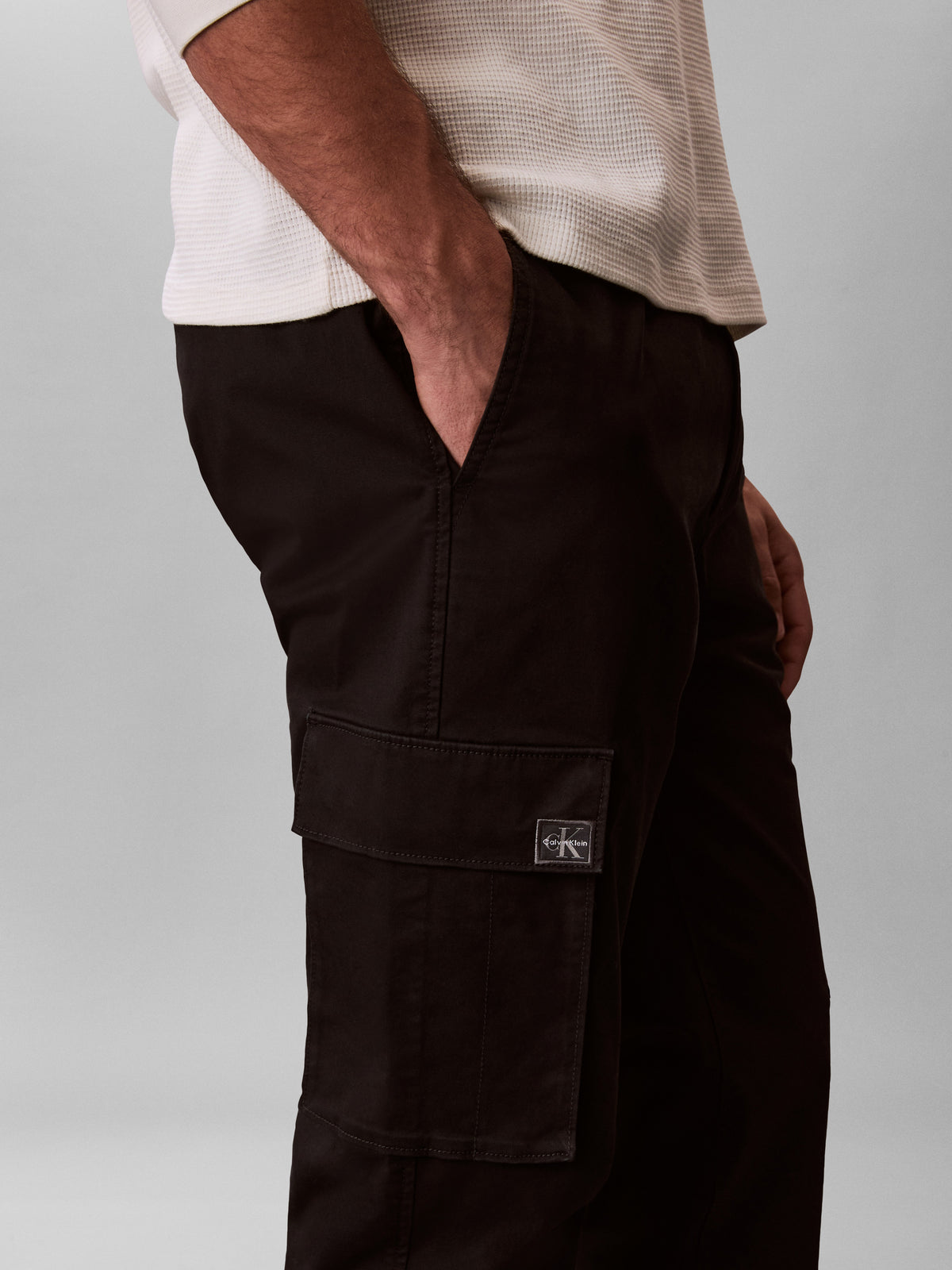 Skinny Cargo Pants Black