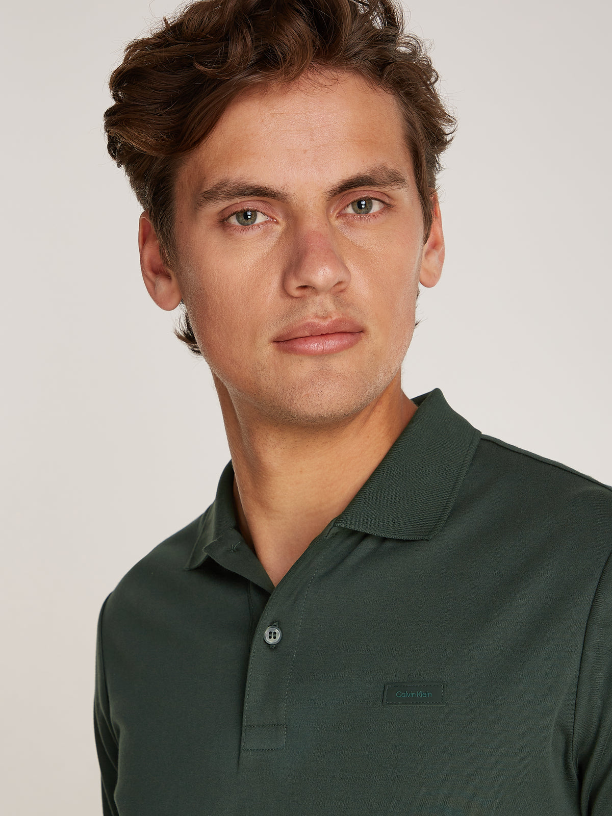 smooth cotton slim polo - Calvin Klein