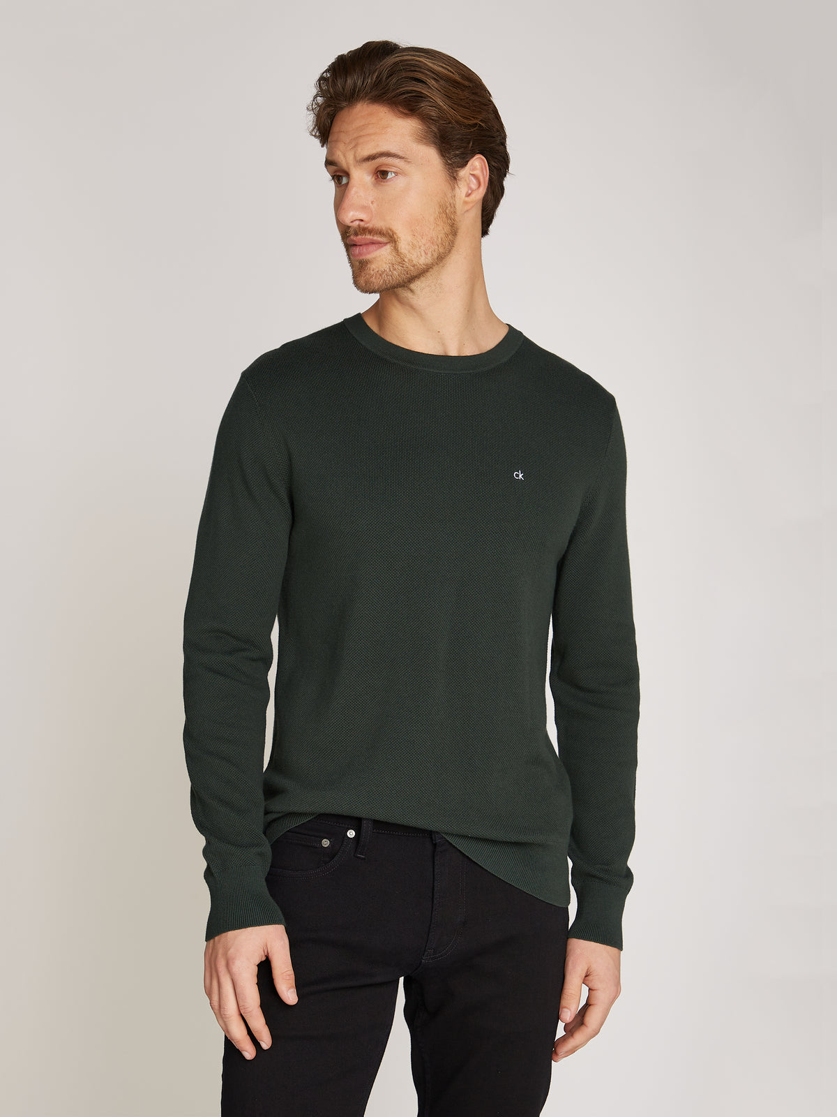 Calvin Klein - micro pique structure sweater