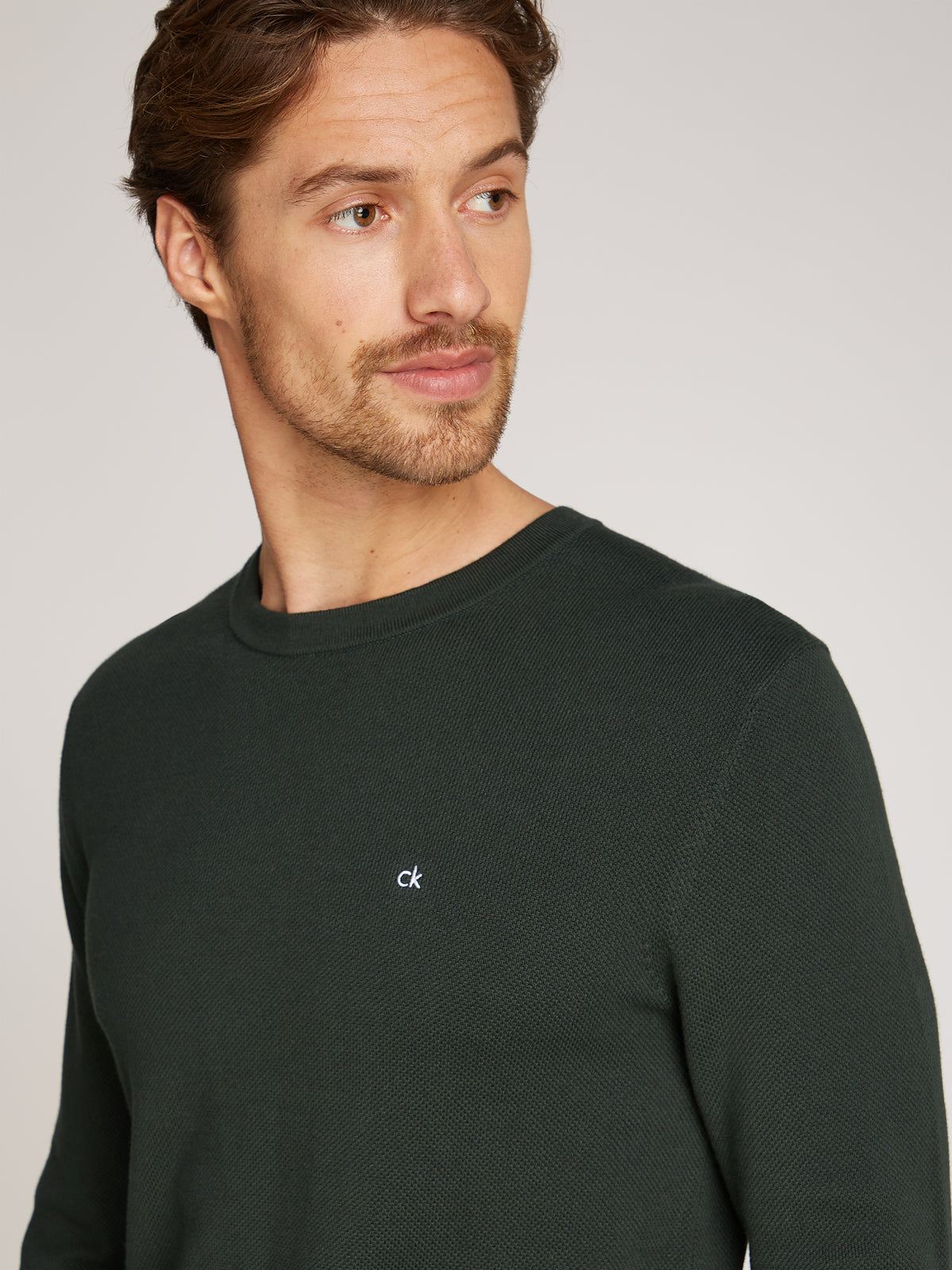Calvin Klein - micro pique structure sweater