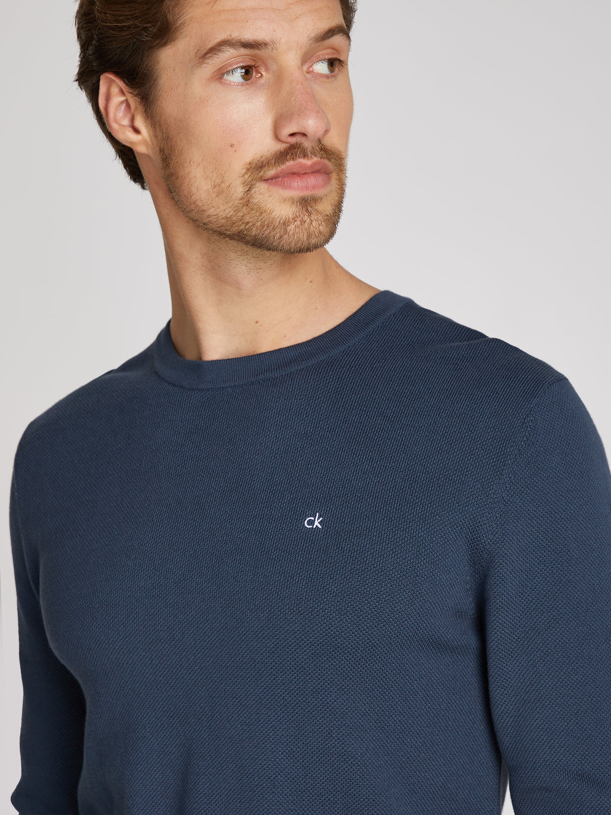 Calvin Klein - micro pique structure sweater
