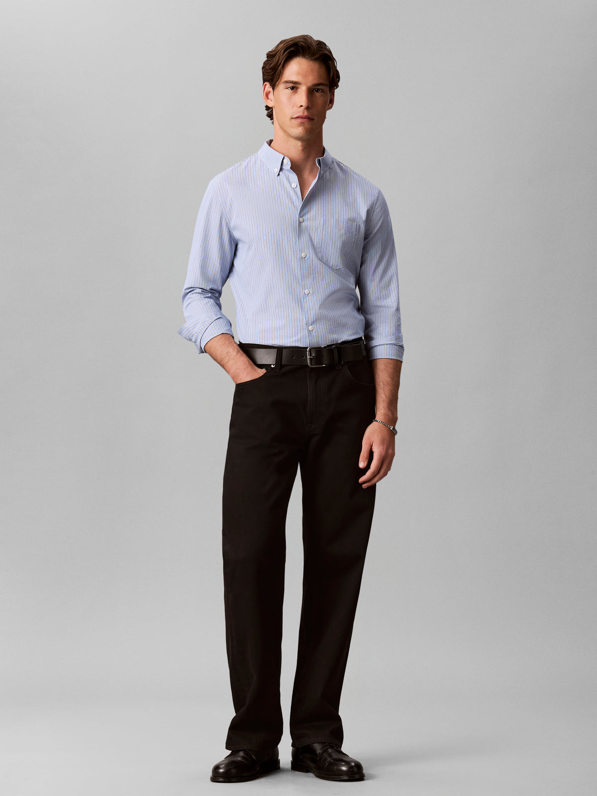 solid oxford shirt