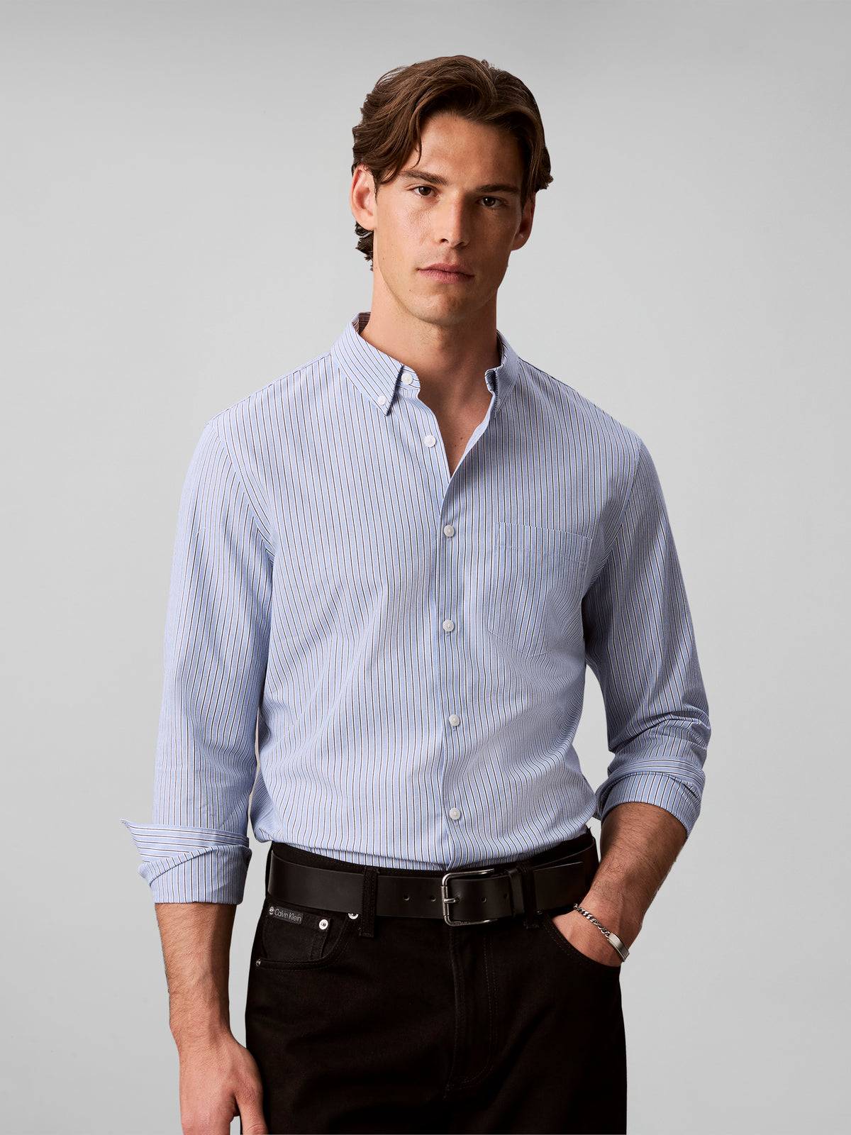 solid oxford shirt