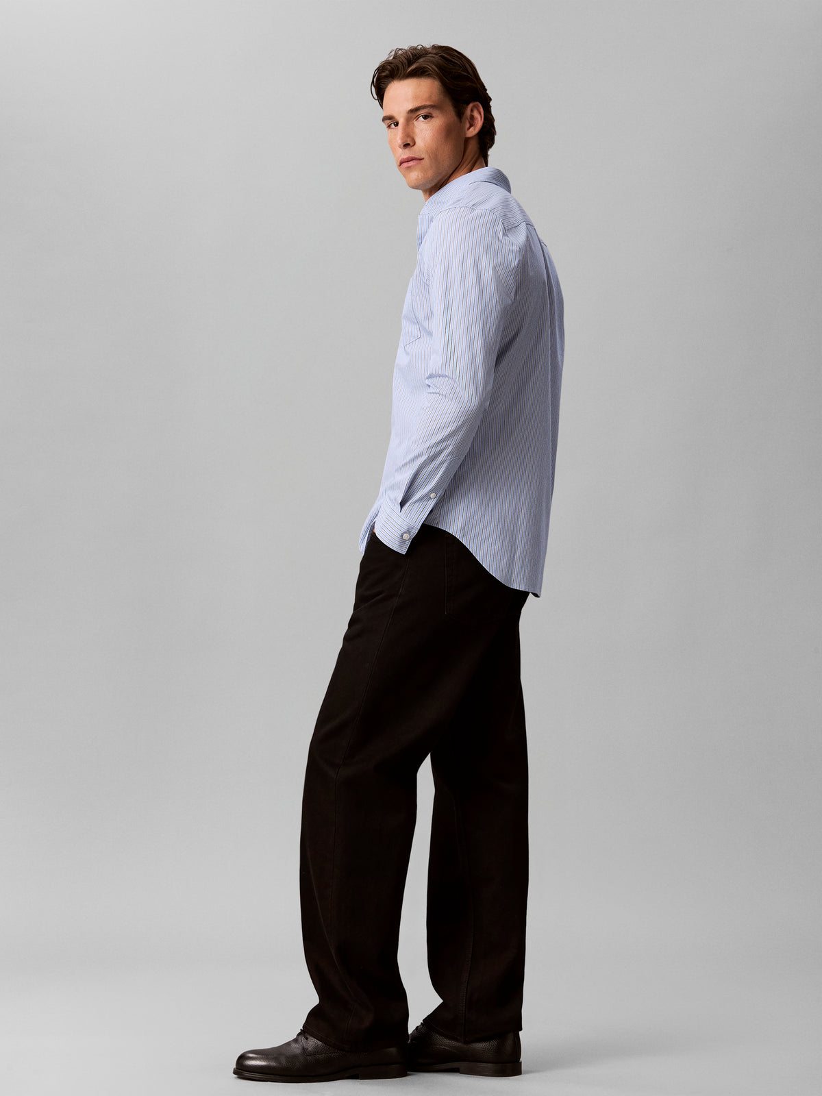 solid oxford shirt