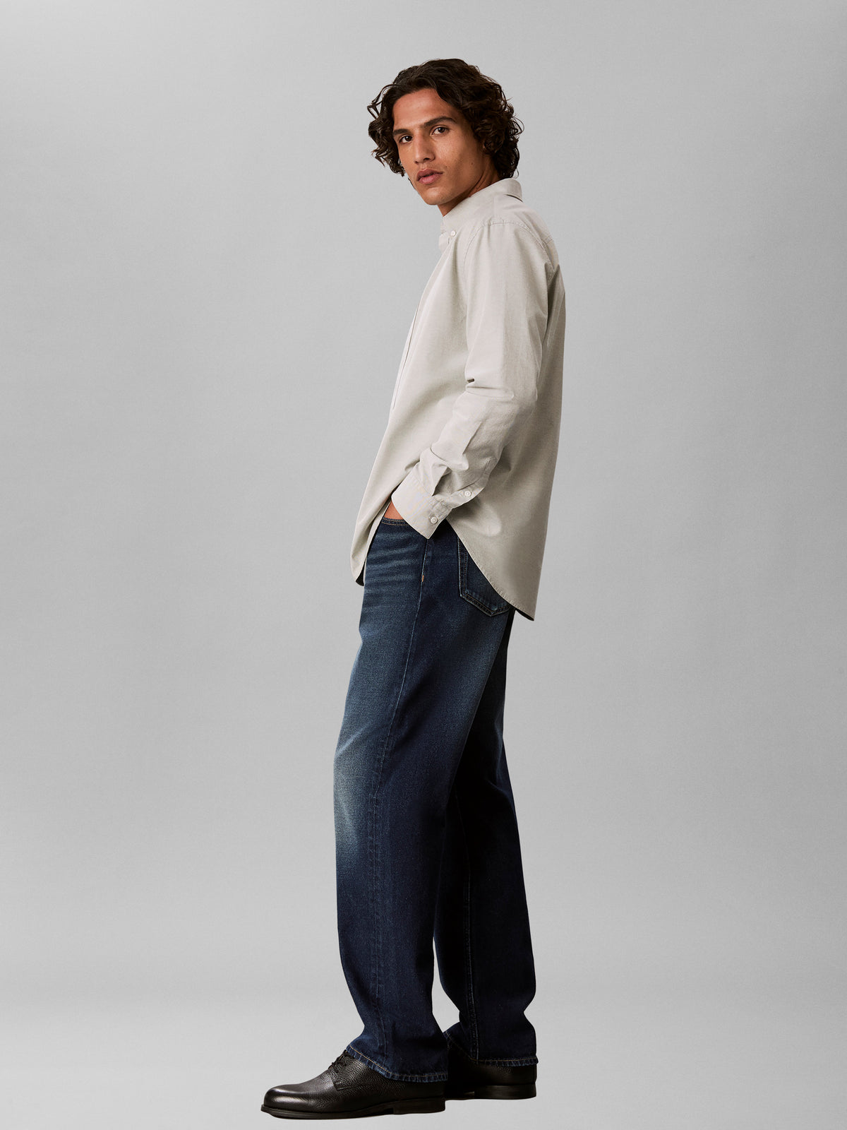 solid oxford shirt