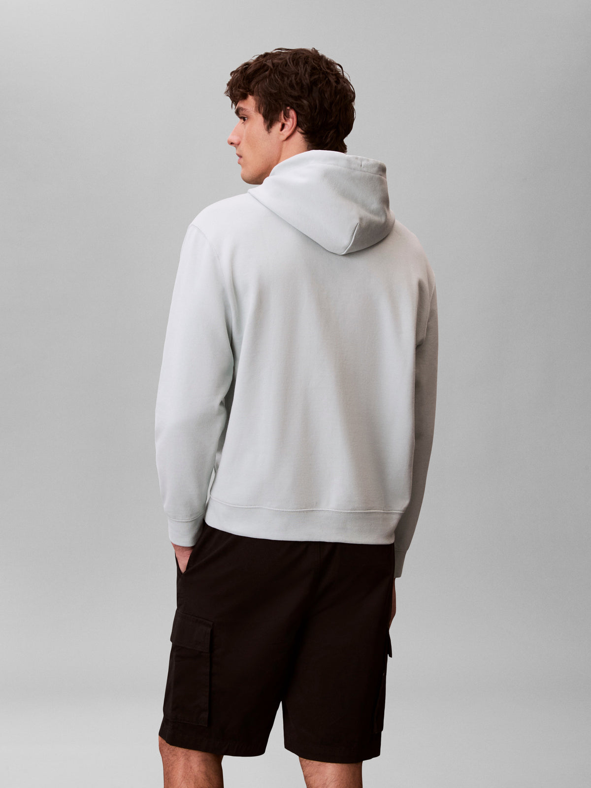 Terry monogram hood