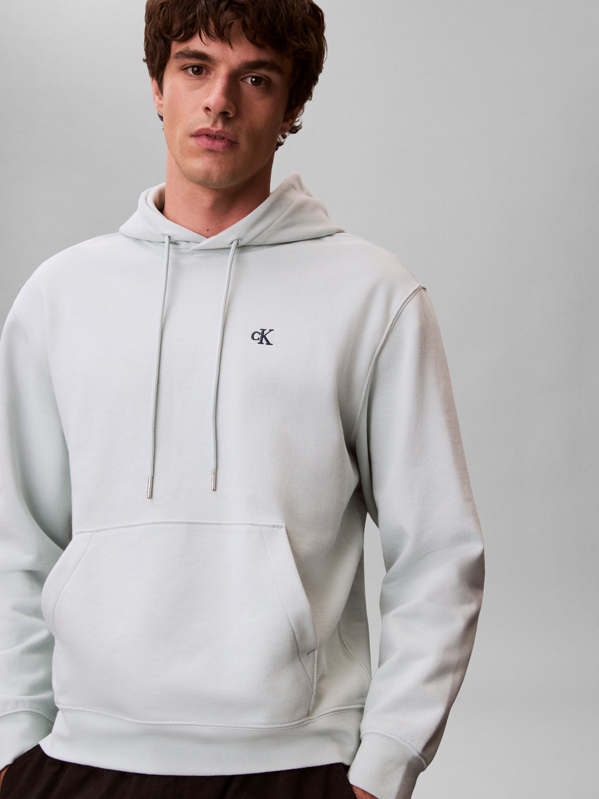 Terry monogram hood