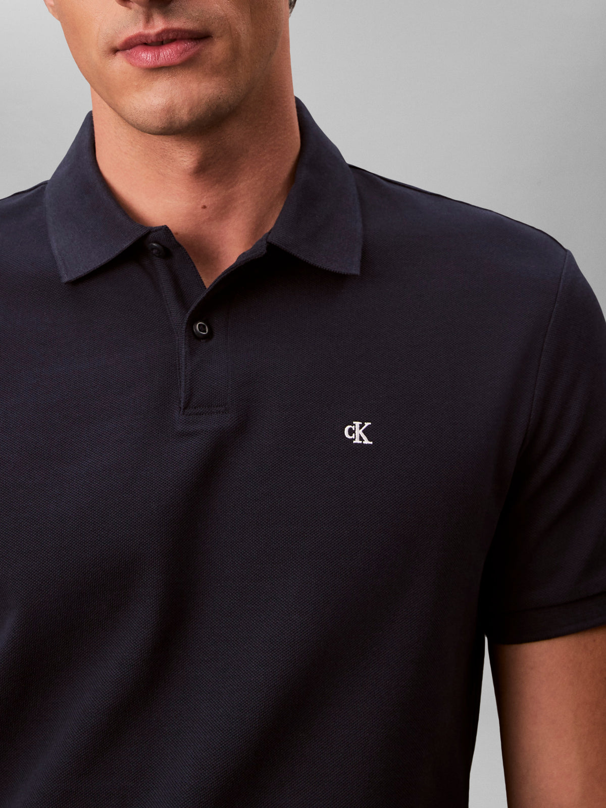 monogram pique polo