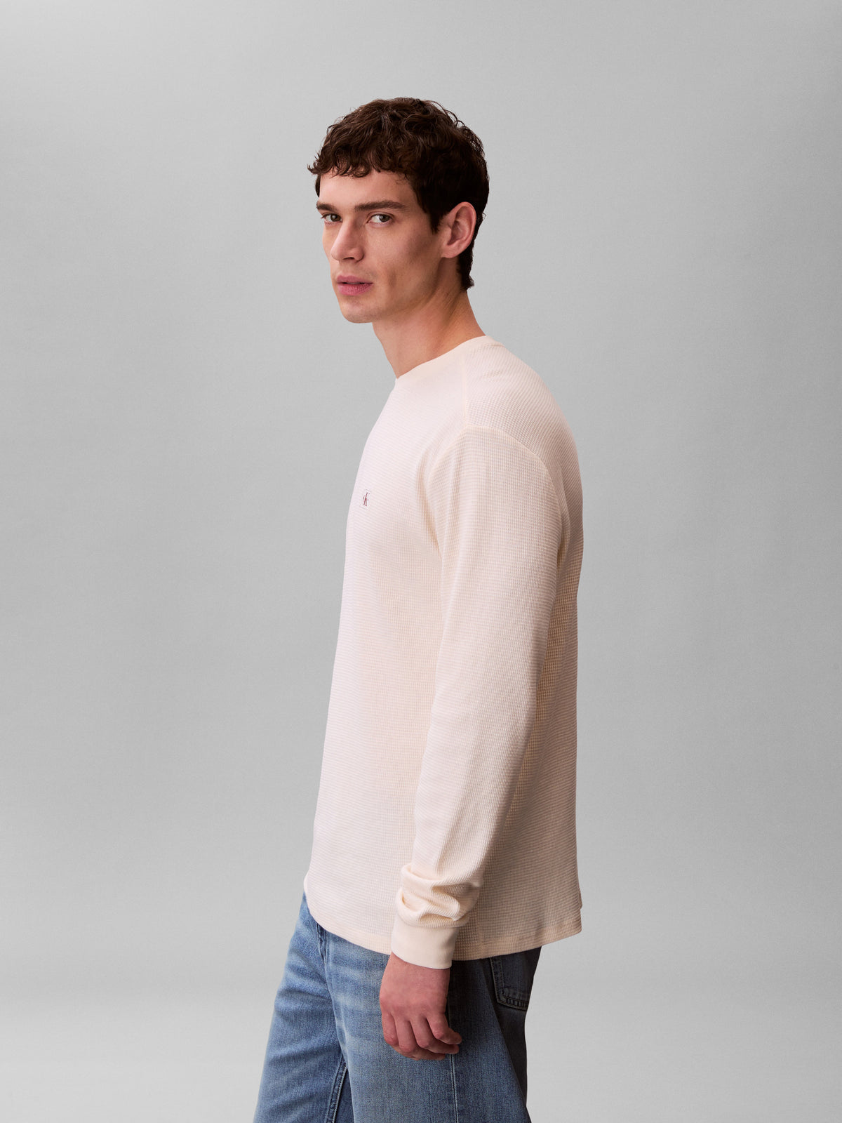 Waffle Badge Long Sleeve Tee