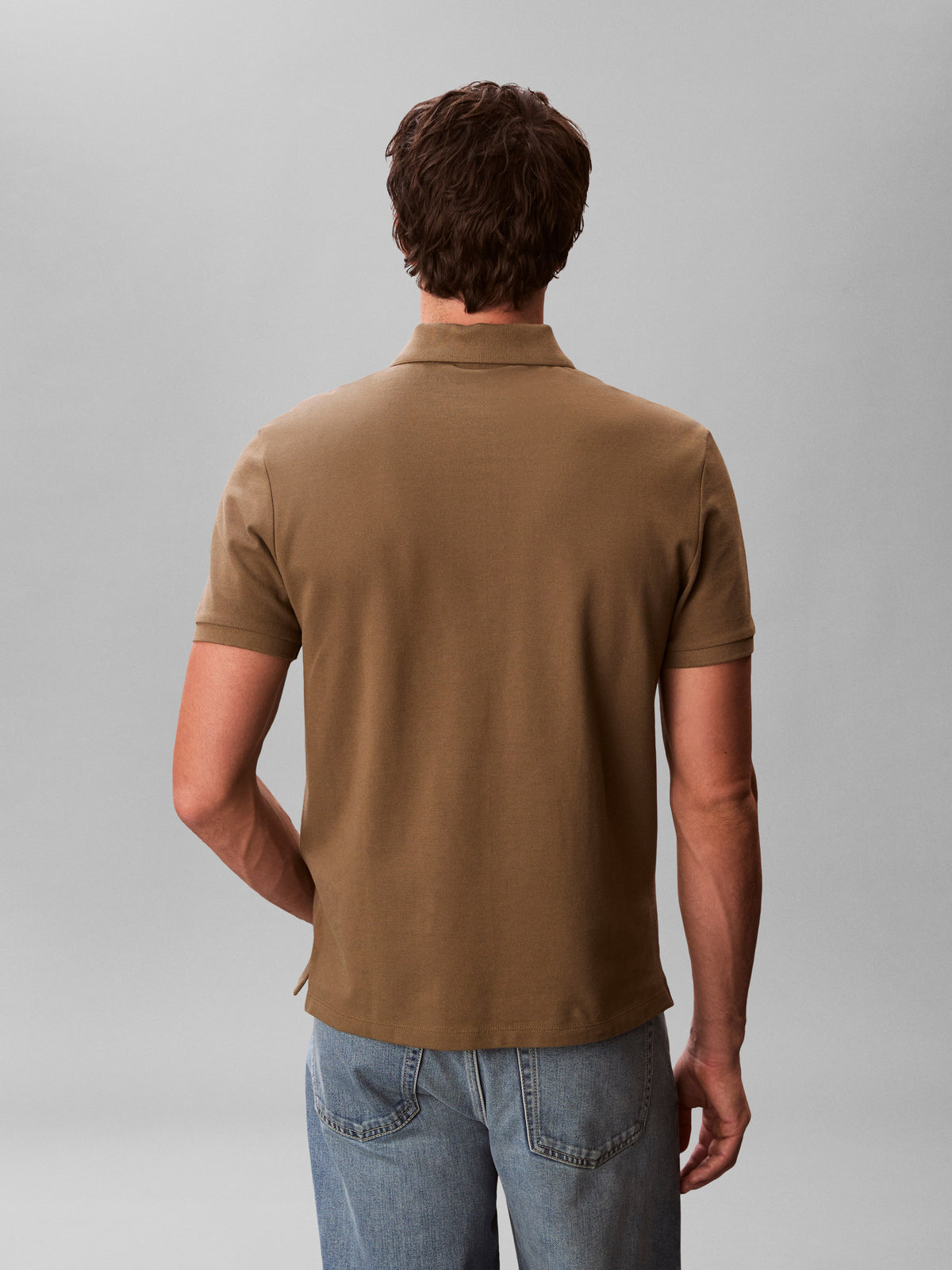monogram pique polo