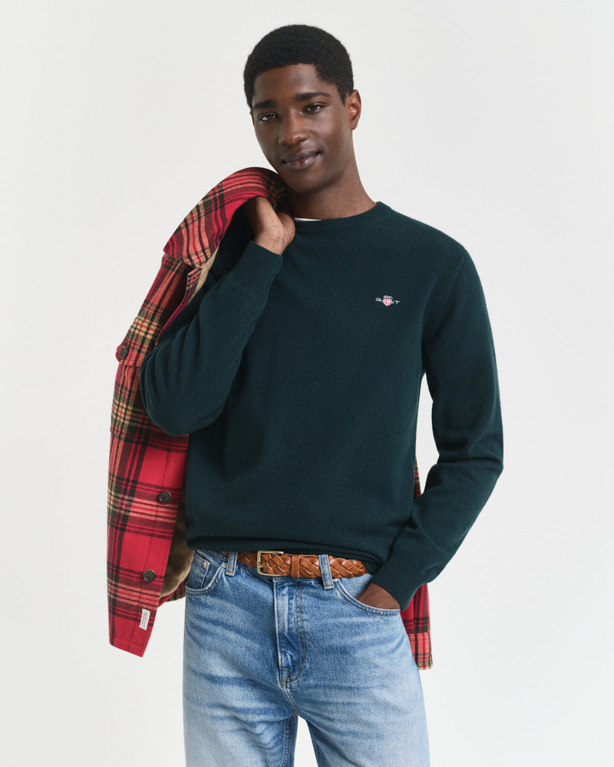 Gant Superfine Lambswool Crew Neck Sweater