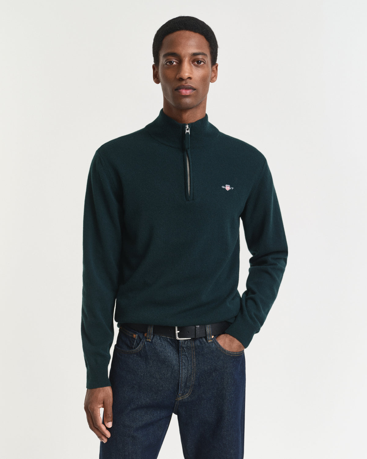 Gant Superfine Lambswool Half-Zip Sweater