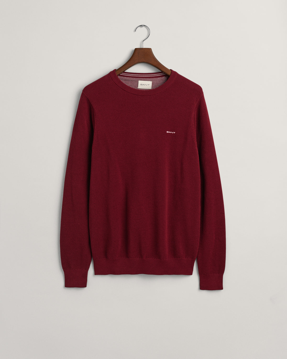 Cotton Pique Crew neck sweater