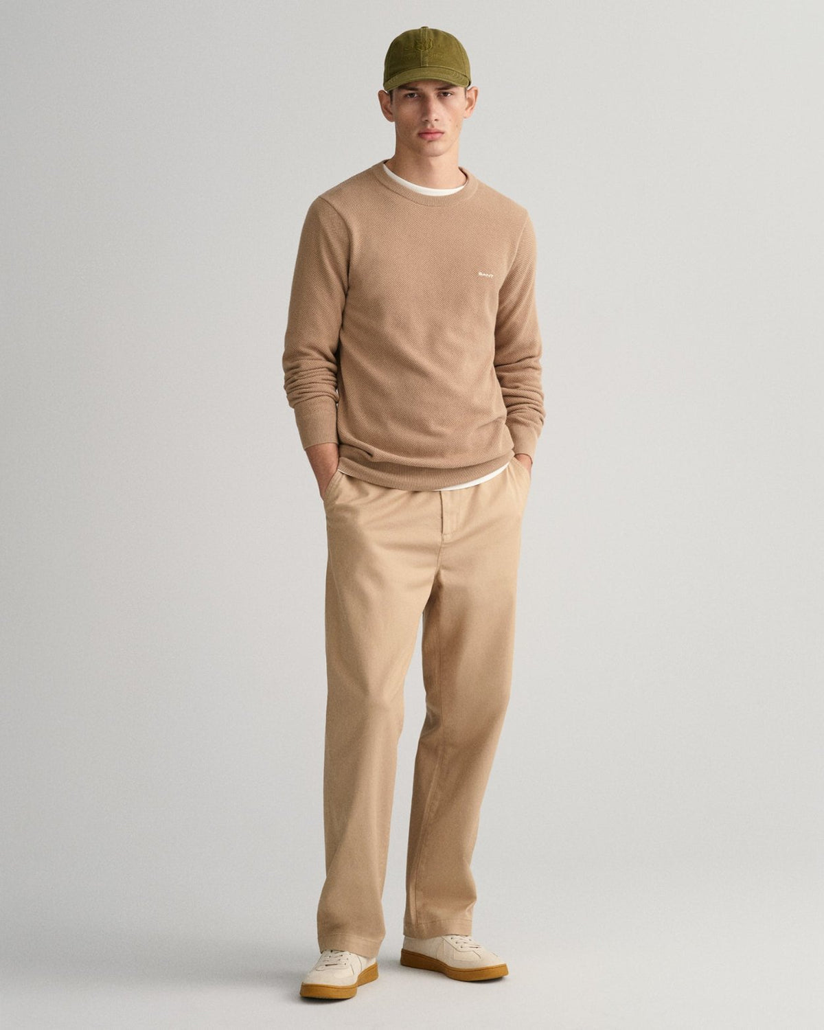 Cotton Pique Crew neck sweater - Gant