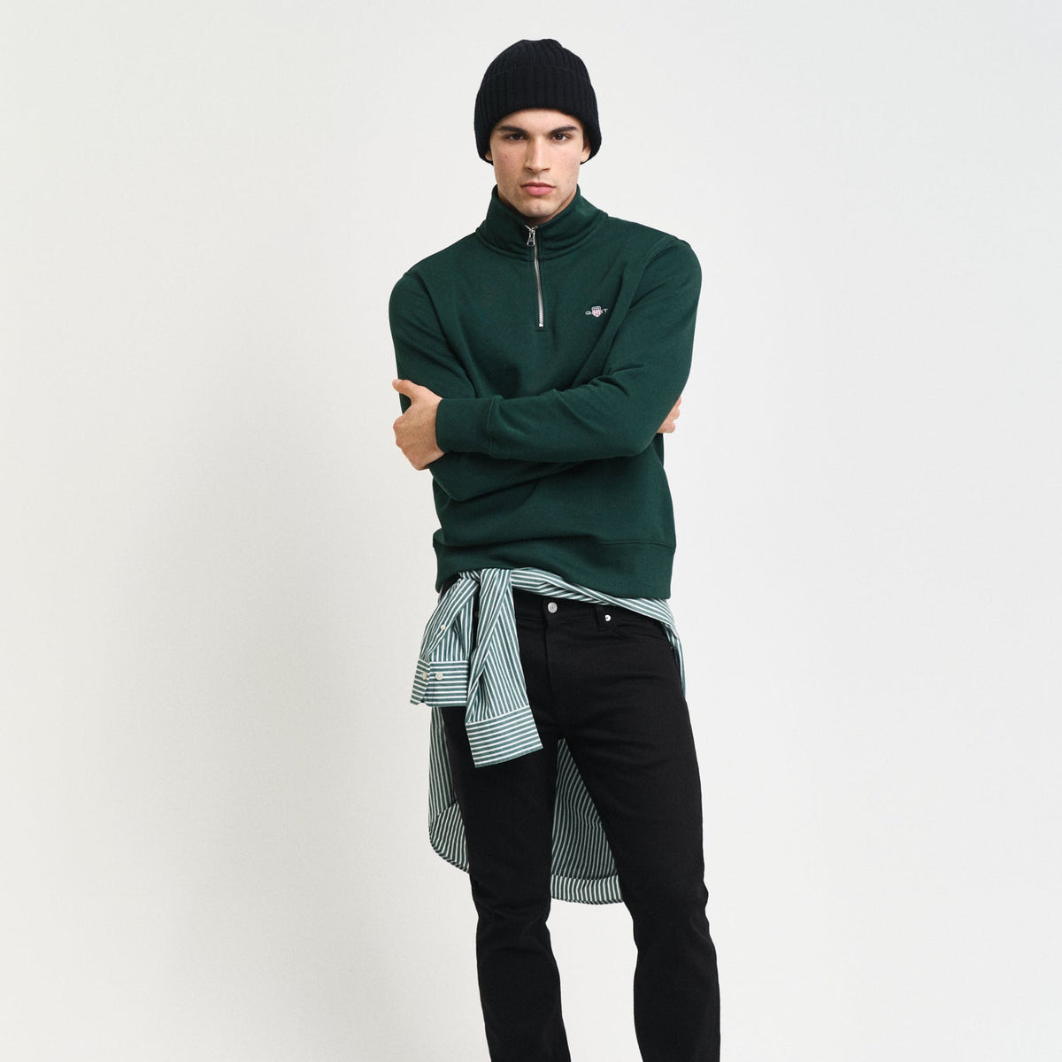 Shield Half Zip Sweat Green