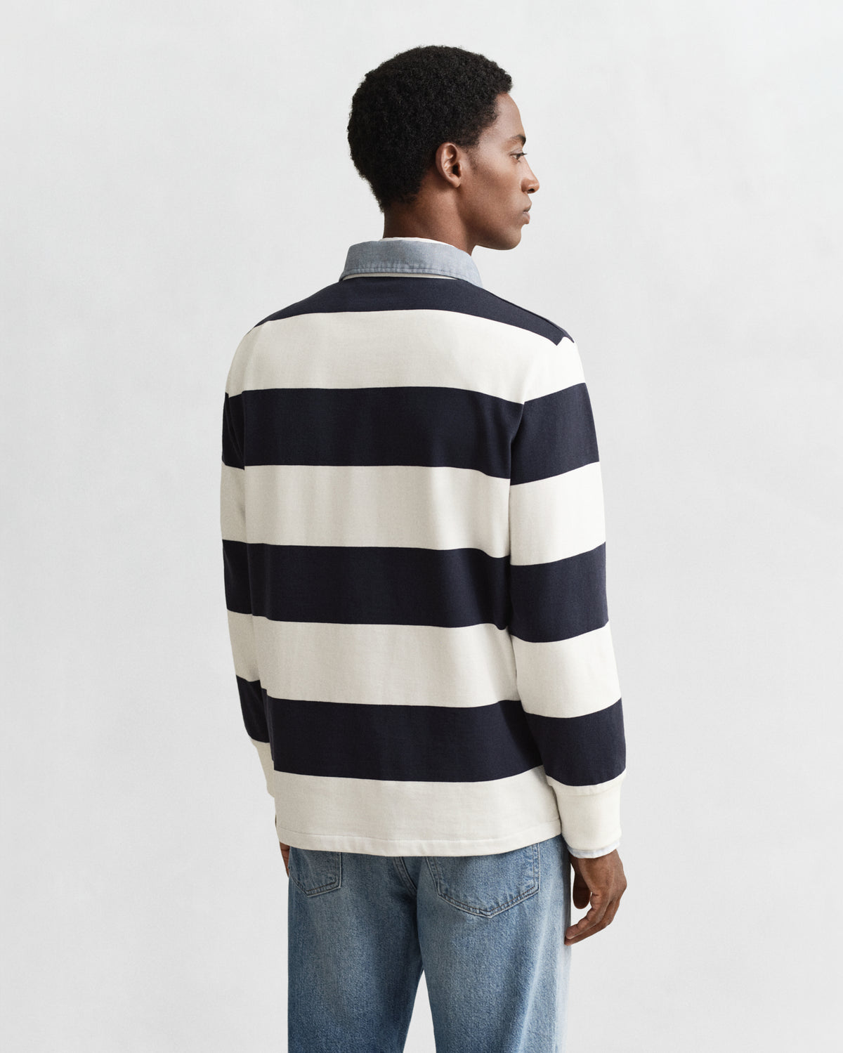 Gant Reg Chambray Stripe Heavy Rugger