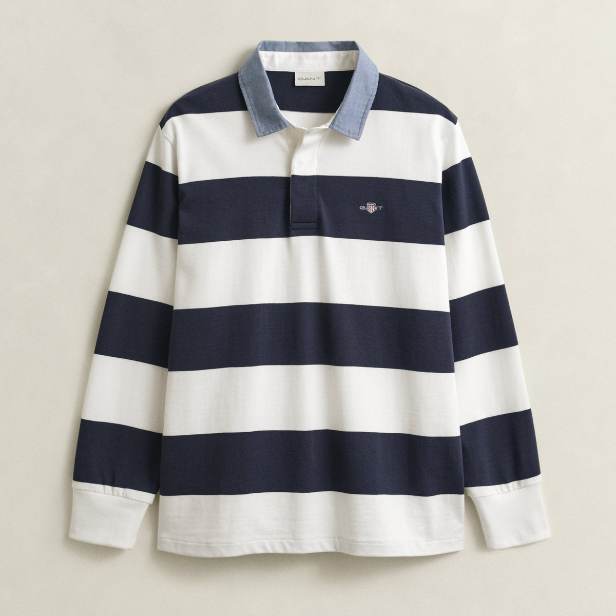 Gant Reg Chambray Stripe Heavy Rugger