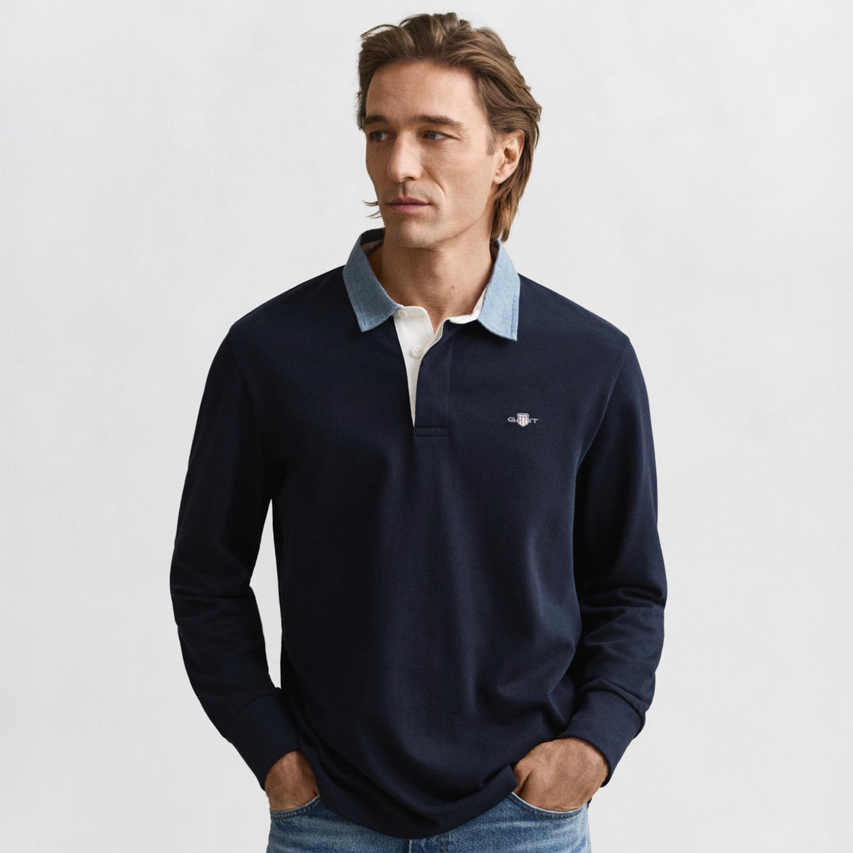 Shield Half Zip Sweat Navy