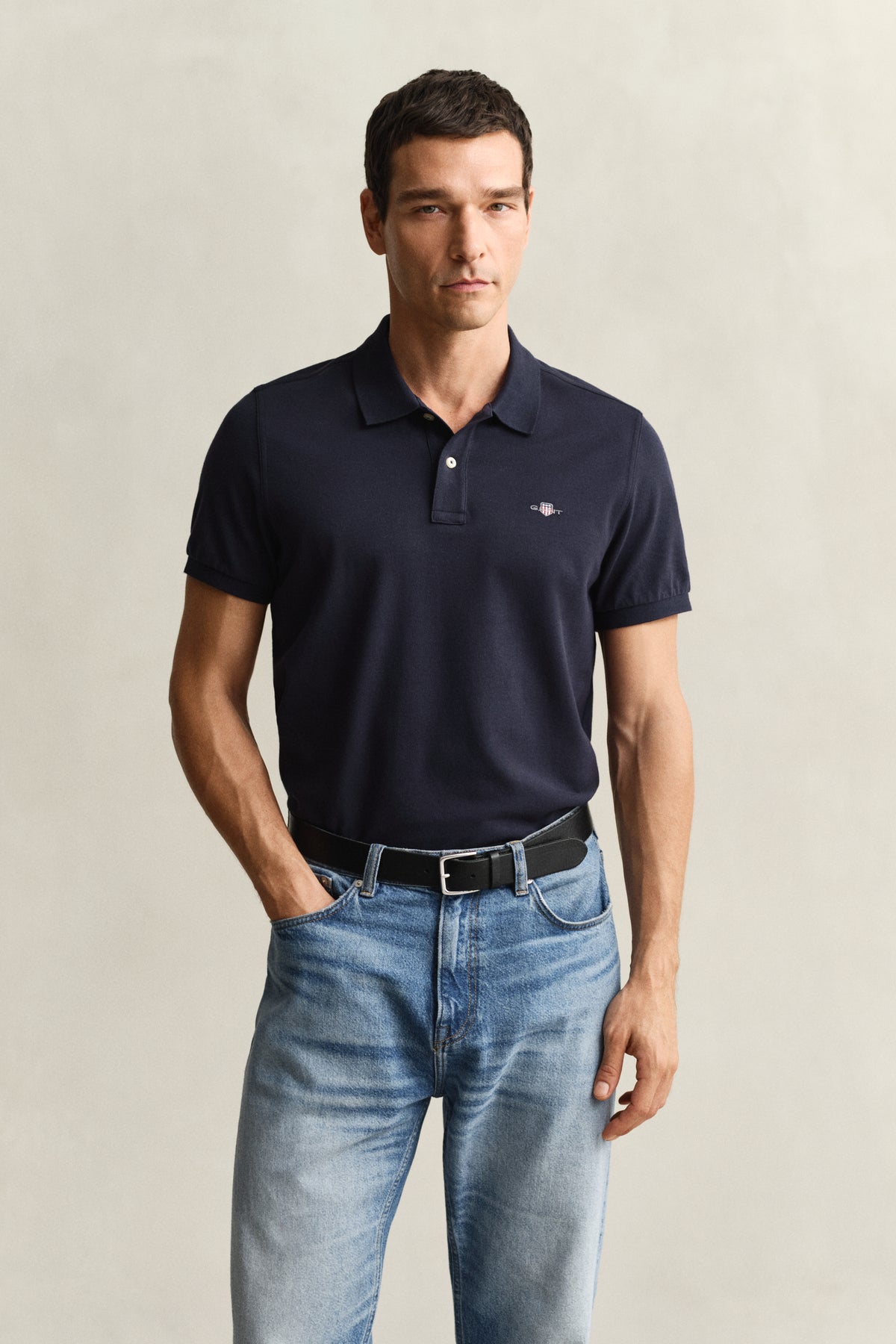 GANT Regular Fit Shield Piqué Polo Shirt