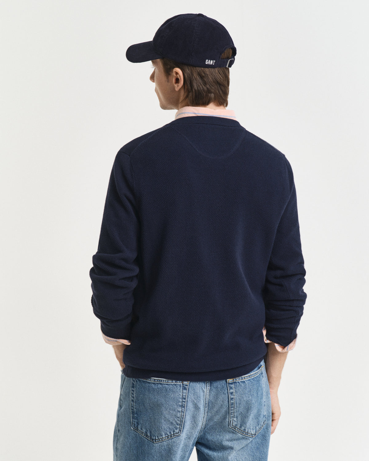 Gant Cotton Piqué Crew Neck Sweater