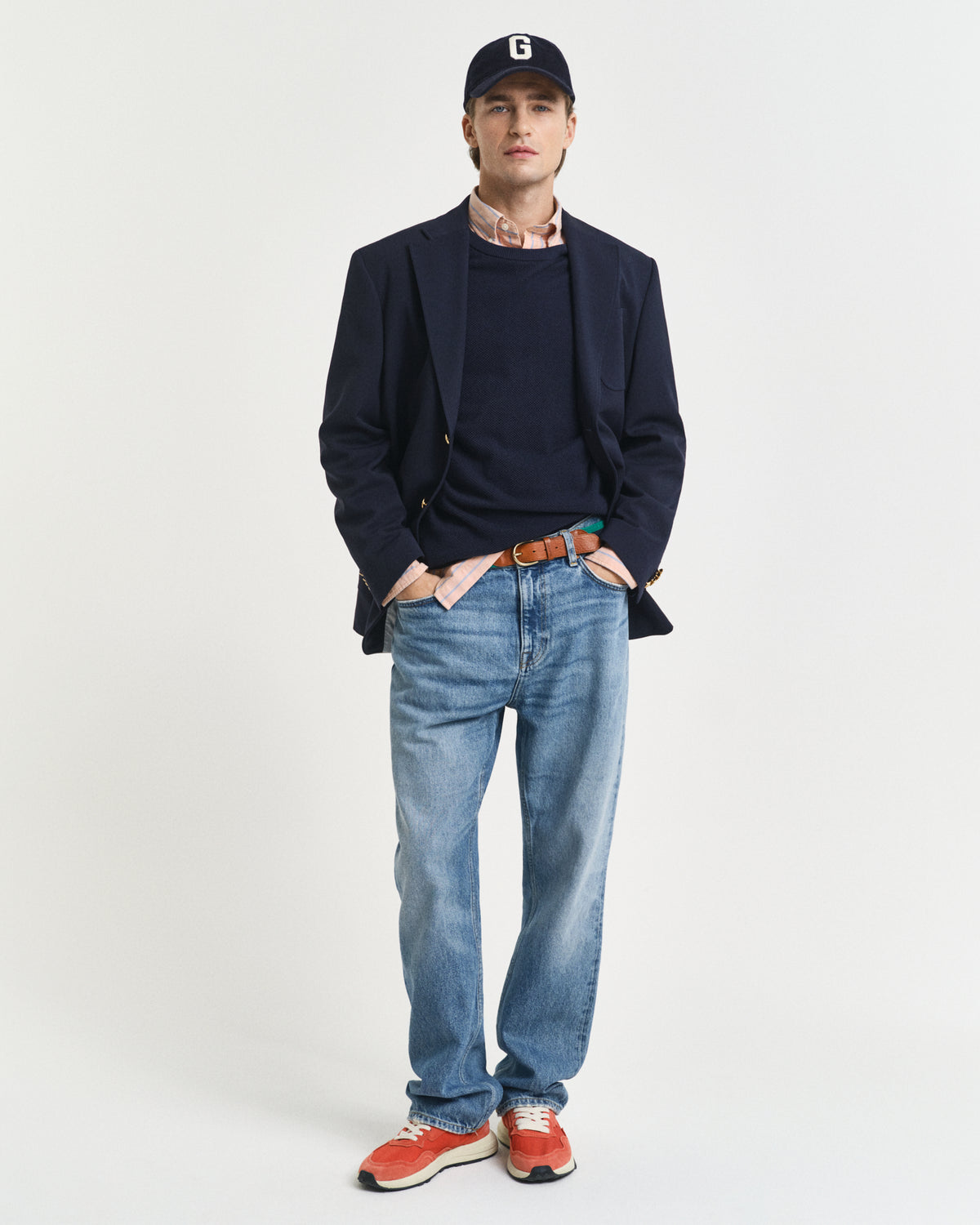 Gant Cotton Piqué Crew Neck Sweater