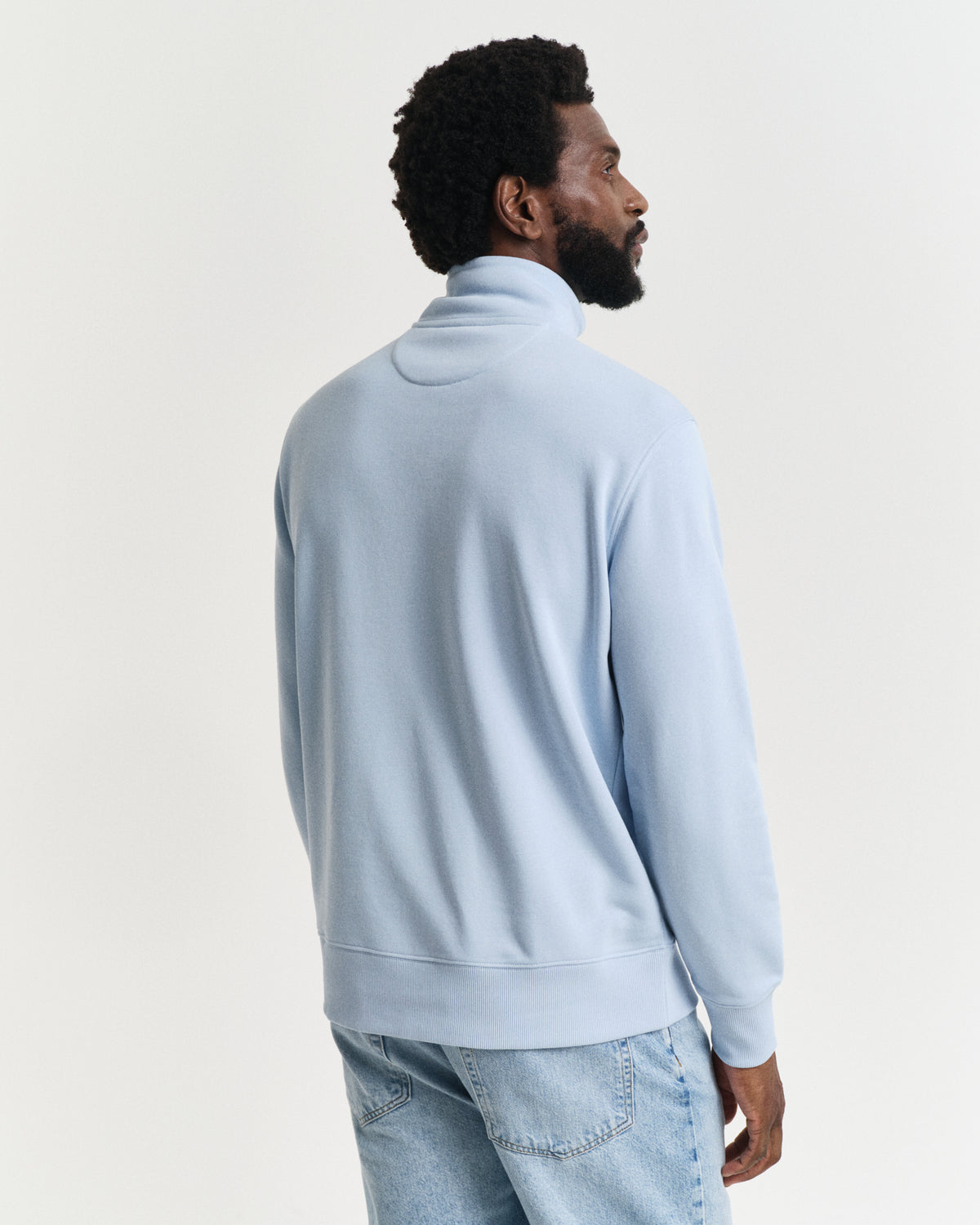 Shield Half Zip Sweatshirt Fresh Blue