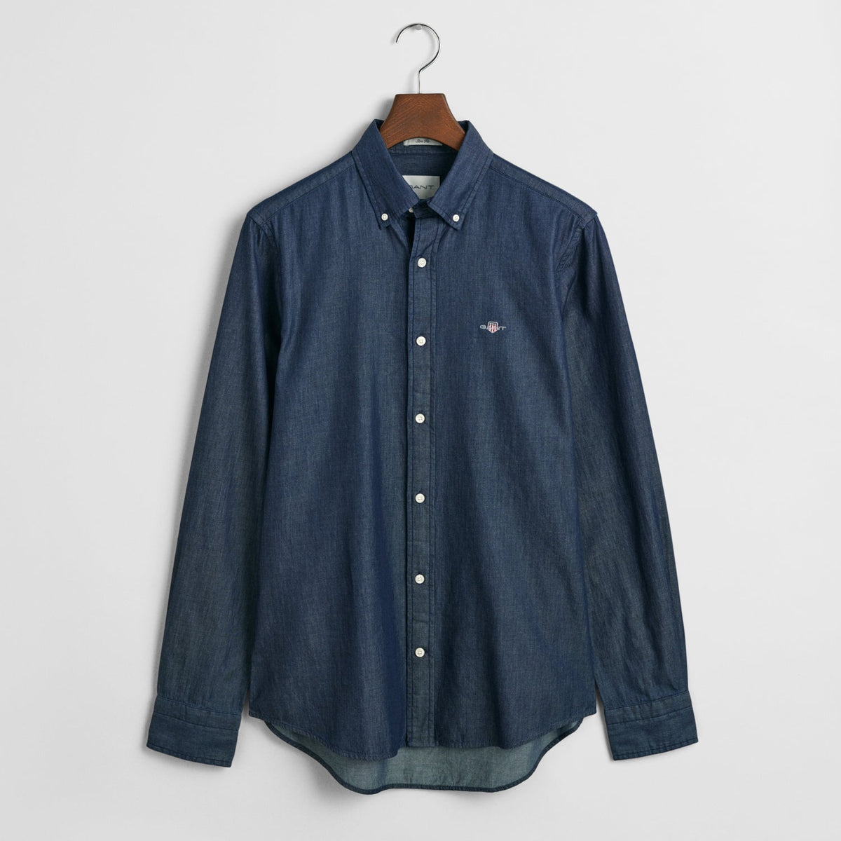 Gant Slim Indigo Button-Down Shirt in Navy