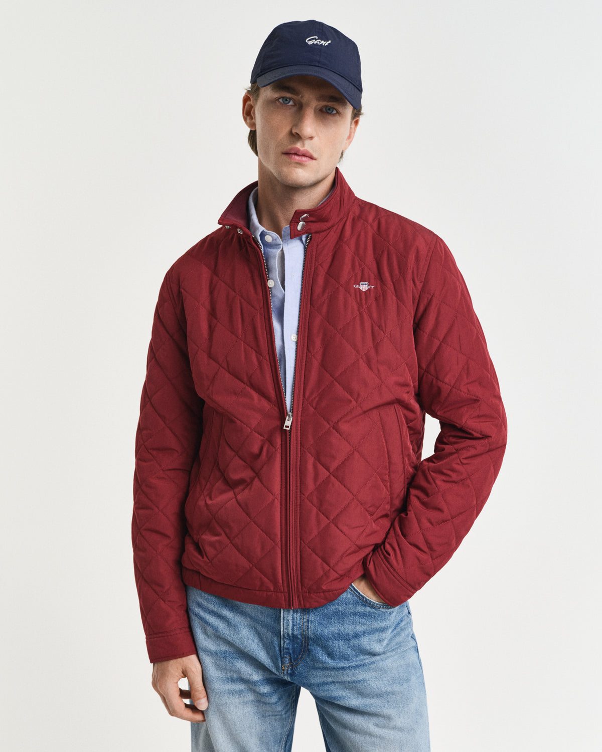 Gant Quilted Windcheater  Red