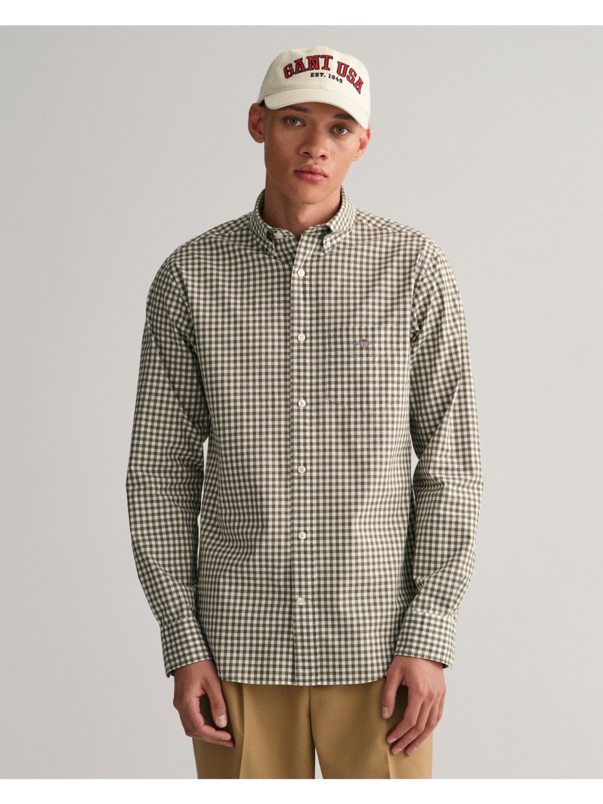 Poplin Gingham Shirt