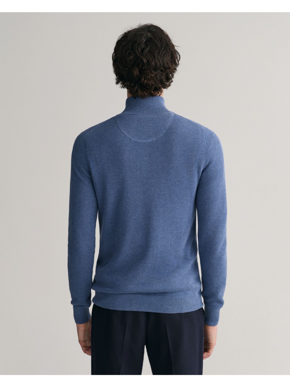 Cotton Pique Half Zip