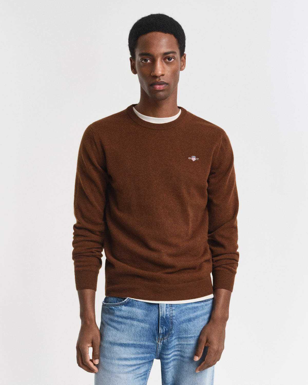 Gant Superfine Lambswool Crew Neck Sweater