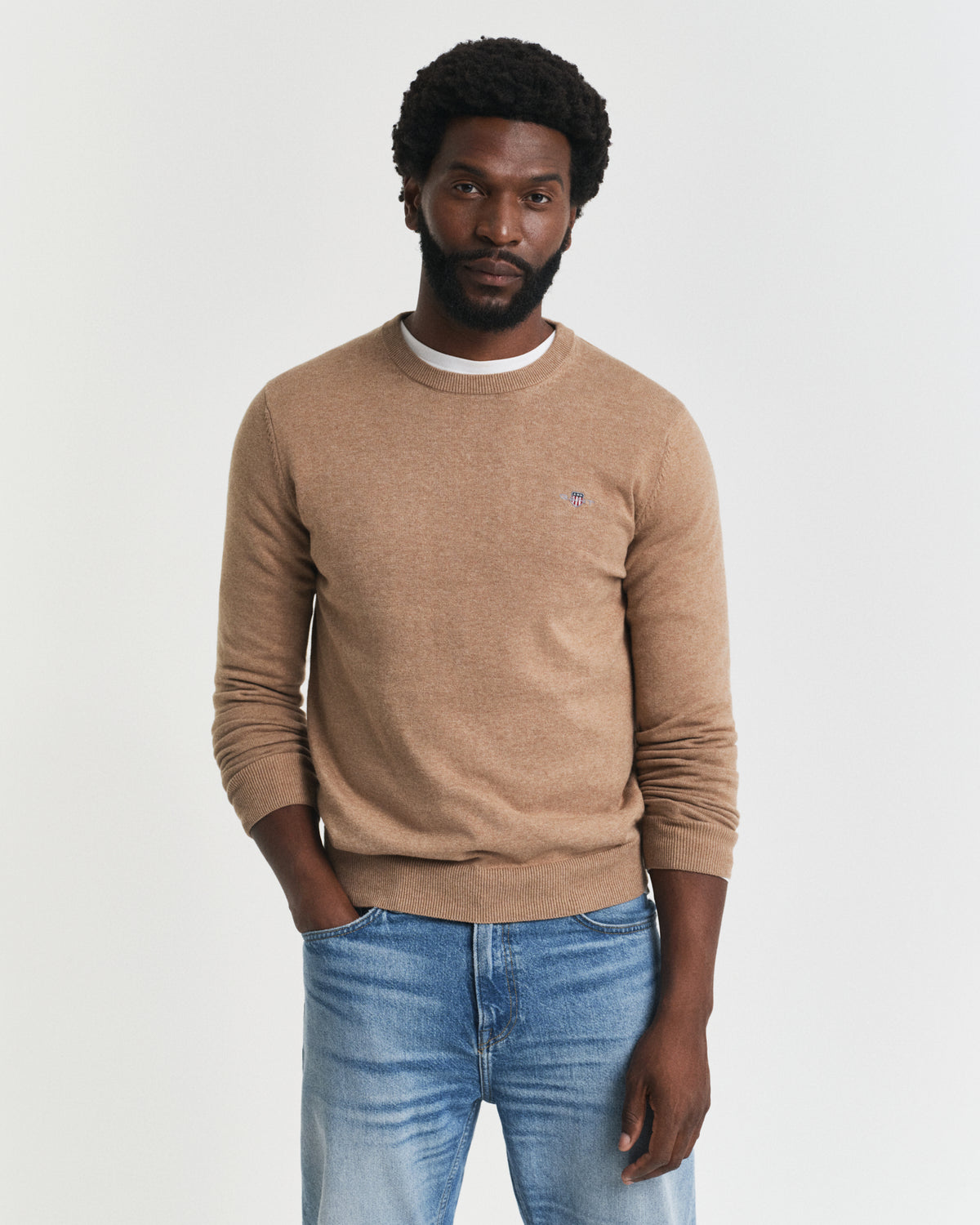 Gant Classic Cotton Crew-Neck Sweater