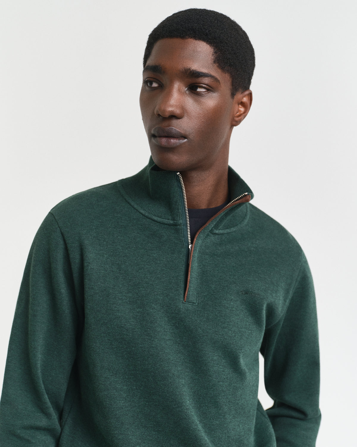 Gant Sacker Half Zip Green