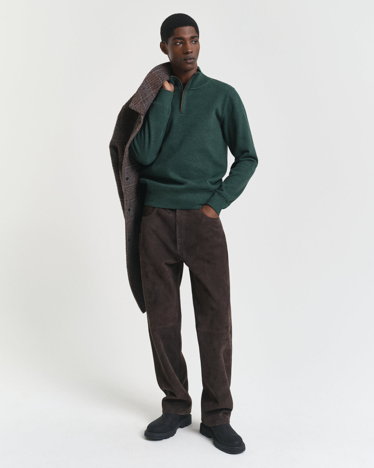 Gant Sacker Half Zip Green