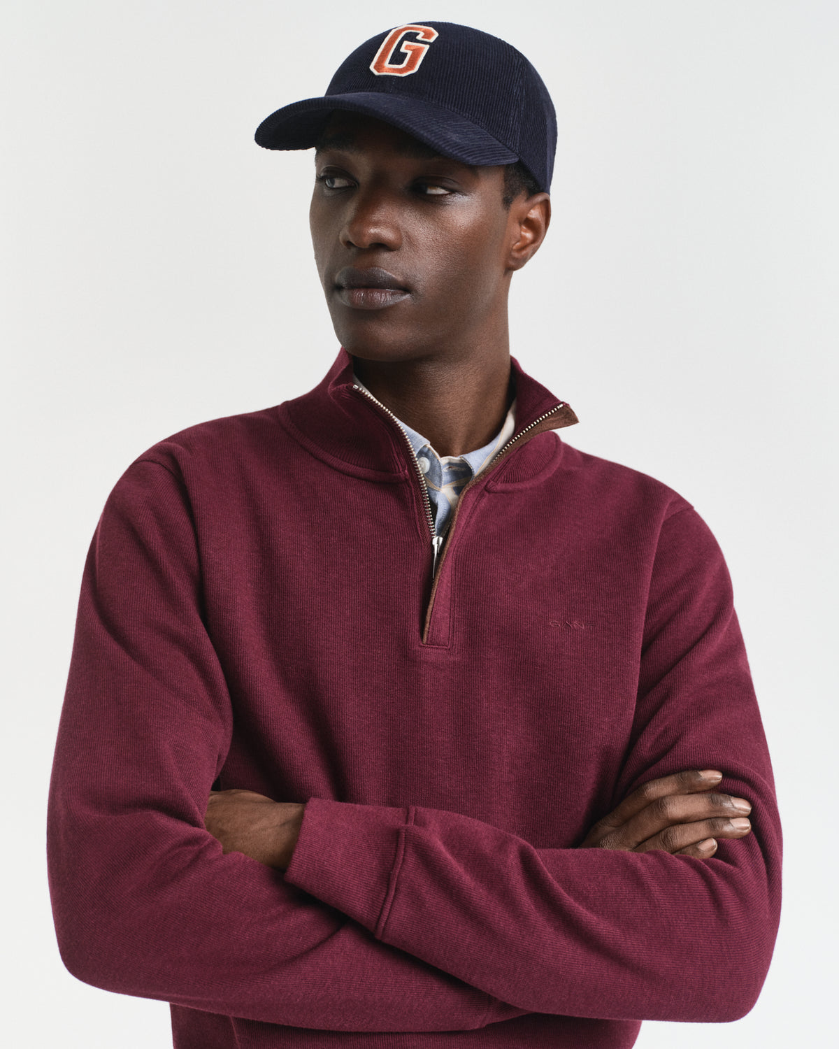 Gant Sacker Half Zip Red